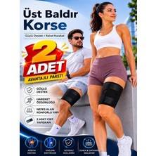 Ankaflex 2 Adet Ayarlanabilir Uyluk Desteği Baldır Korsesi Diz Arkası Kas Sıkıştırma Sargısı Üst Bacak Baldır Sargısı
