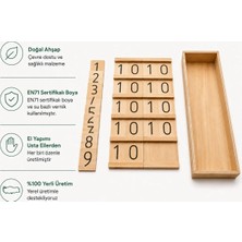 Montessori Gemisi Montessori Sequin Tablası 11-19 | Ahşap Sayı ve Basamak Materyali | Montessori Sequin Tahtası | Matematik Materyalleri | Ahşap Oyuncak | Okul Öncesi Eğitim Materyali