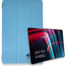 Twin Store Newface Apple iPad 2022 10.9 (10.nesil) Kılıf Tablet Smart Kılıf - Mavi