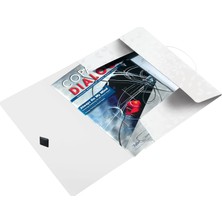 Belirtilmemiş Leitz Active Wow Ince Lastikli Dosya, Metalik Beyaz