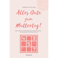 Belirtilmemiş Alles Gute Zum Muttertag: Geschenk Muttertag - Sudoku Heft - Überraschung Mama - Muttertagsgeschenk