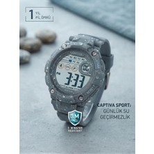 PasajGo Captiva Sport Pro-Active Gri Dijital Erkek Kol Saati
