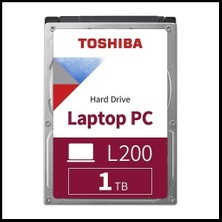 Toshiba Toshıba L200, Notebook Hdd, HDWL110UZSVA, 2.5", 1tb, 128MB, 5400 Rpm, Notebook HDD (Türkiye Distribütörü Garantili)