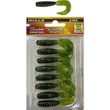 Ryuji Swim Worm 5.5cm Kokulu Silikon Yem