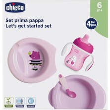 TeknoKapsül Chicco Bebek Yemek Seti 6+ Ay - Pembe