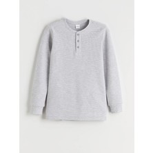 Lc Waikiki Yeni Sezon Bisiklet Yaka Erkek Çocuk Pijama Üst