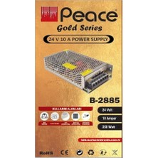 Peace B2885 220 Volt 24 Volt 10 Amper Metal Kasa Adaptör