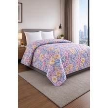 Bella Home Yatak Örtüsü | Çok Amaçlı | 100% Polyester | Hassas Tuşeli | Basklı | Lüx - Premium | 200 cm x 220 cm