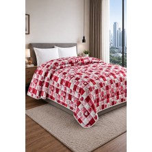 Bella Home Yatak Örtüsü | Çok Amaçlı | 100% Polyester | Hassas Tuşeli | Basklı | Lüx - Premium | 200 cm x 220 cm