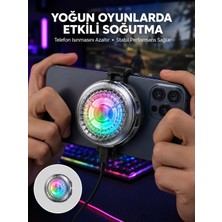 Twin Store Rgb LED Telefon Soğutucu Fan Yüksek Hızlı Soğutma Oyuncu Cooler Yeni Nesil
