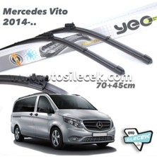 Belirtilmemiş Yeo Mercedes Vito Aeroflex ile Uyumlu Ön Silecek Takımı 2014-...