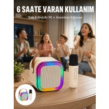 Hace Bazaar Taşınabilir Karaoke Mikrofon Seti Bluetooth Hoparlörlü Yeni Nesil
