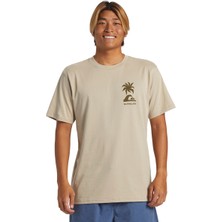 Quiksilver Tropical Breeze Erkek Kahverengi Günlük Stil T-Shirt AQYZT09562-THZ0