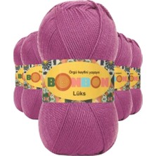 Mudanis 5 Adet Lüks Patik Ipi Yünü Mor 98402 - Bonbon Mudanis