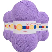 Mudanis 5 Adet Kristal El Örgü Lif Ipi Lila 98205 - Bonbon Mudanis