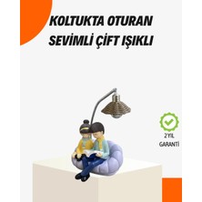 Sora Home Sevgiliye Özel Çift Figürlü LED Masa Lambası Okuyan Çift Tasarım