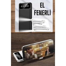 Sora Home 20.000 Mah LED Işıklı LCD Ekran USB Girişli Type-C Lightning Powerbank Yeni Nesil
