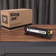 Kingjet Hp Uyumlu CF412A Sarı Standart Kapasiteli (Tekli) Çipli Muadil Toner | M452NW