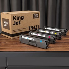 Kingjet Brother Uyumlu TN-421 Standart Kapasiteli (4 Renk Takım) Muadil Toner | MFC-L8690CDW
