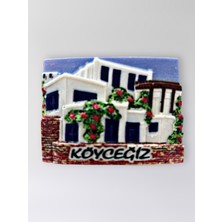 Mundy Köyceğiz Polyester Kabartmalı Magnet 7,5 x 5,5 cm Dekoratif Hediyelik Buzdolabı Süsü (KOD:1592)