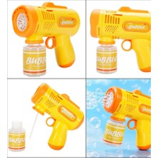 Pasifik Oyuncak Köpük Tabancası Otomatik Baloncuk Makinesi Pilli - 2026 Model Sızdırmaz Tasarım Bubble Gun Çift Motorlu