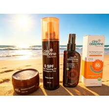 Cire Ceptine Bronzlaştırıcı Yağ Güneş Kremi Yüz Güneş Koruyucu Bronzlaştırıcı Güneş Yağı Set 4 Parça