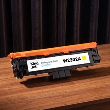 Kingjet Hp Uyumlu W2302A Sarı Standart Kapasiteli (Tekli) Çipli Muadil Toner | Color Laserjet Pro 4203DW Sarı