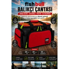 Outdoorun Fishbull Profesyonel Balıkçı Çantası - Kırmızı