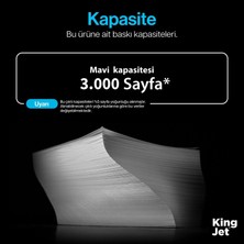 Kingjet Utax Uyumlu PK-5015 Mavi (Cyan) Muadil Toner Çipli | Utax P-C2650DW