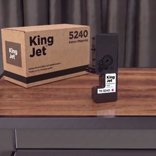 Kingjet Kyocera Uyumlu TK-5240 Kırmızı (Magenta) Muadil Toner Çipli | Ecosys M5526CDW