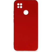 Elivora Newface Xiaomi Redmi 9c Kılıf Nano Içi Kadife Silikon - Kırmızı
