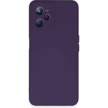 Elivora Newface Realme C35 Kılıf Nano Içi Kadife Silikon - Mor