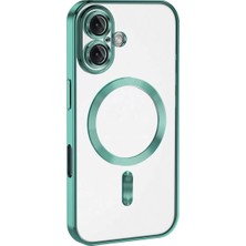 Elivora Newface Apple iPhone 16 Kılıf Kross Magneticsafe Kapak - Turkuaz