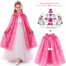 Aydogan's Ayd Masal Prensesi Pembe Pelerin ve Taç Seti (85 Cm)