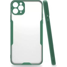 Elivora Newface Apple iPhone 11 Pro Kılıf Platin Silikon - Yeşil