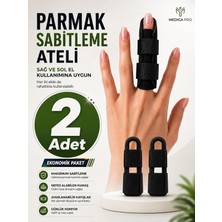 Ankaflex 2 Adet  Parmak Ateli Orta, Işaret, Yüzük ve Serçe El Parmakları Için Kırık Burkulma Aparatı