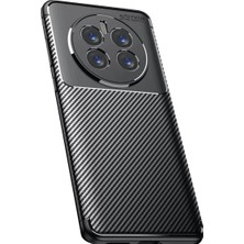 Elivora Newface Realme 12 Pro Plus Kılıf Auto Focus Karbon Kapak - Siyah