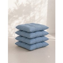 Mayse 4'lü Sandalye Minderi 40X40 cm – Dolgulu, Yıkanabilir