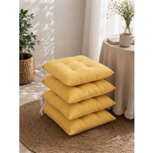 Mayse 4'lü Sandalye Minderi 40X40 cm – Dolgulu, Yıkanabilir