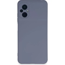Elivora Newface Xiaomi Poco M5 Kılıf Nano Içi Kadife Silikon - Gri