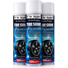 Firigia 3'lü Avantaj Set, Lastik Parlatıcı 500ML, Aerosol Sprey, Derin Siyah Görünüm, Toz Tutmaz, Uzun Süre Kalıcılık