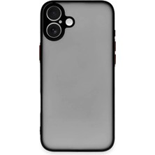Elivora Newface Apple iPhone 16 Plus Kılıf Montreal Silikon Kapak - Siyah