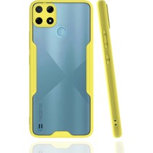 Elivora Newface Realme C25Y Kılıf Platin Silikon - Sarı