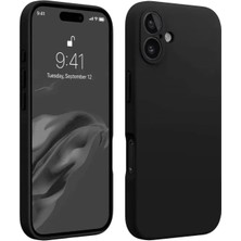Elivora Newface Apple iPhone 16 Kılıf First Silikon - Siyah