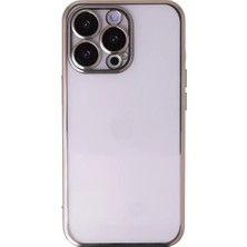 Elivora Newface Apple iPhone 13 Pro Kılıf Razer Lensli Silikon - Gold