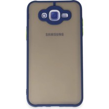 Elivora Newface Samsung Galaxy J7 Kılıf Montreal Silikon Kapak - Lacivert