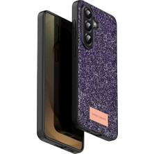 Elivora Onegif Samsung Galaxy A17 5g Bright Simli Kapak - Derin Mor