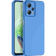 Elivora Newface Xiaomi Redmi Note 12 Pro 5g Kılıf Nano Içi Kadife Silikon - Mavi