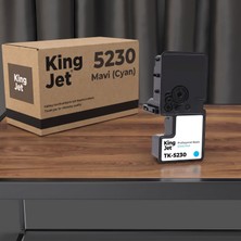 Kingjet Kyocera Uyumlu TK-5230 Mavi (Cyan) Muadil Toner Çipli | Ecosys M5521CDN