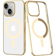 Elivora Newface Apple iPhone 14 Plus Kılıf Element Magneticsafe Sert Kapak - Gold